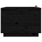 vidaXL Cajas de almacenaje con tapa 3 pzas madera maciza pino negro