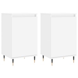 vidaXL Aparadores 2 uds madera de ingeniería blanco 40x35x70 cm