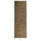 vidaXL Felpudo lavable marrón 60x180 cm vidaXL Felpudo lavable marrón 60x180 cm