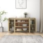 vidaXL Aparador de madera contrachapada roble Sonoma 135x41x75 cm vidaXL Aparador de madera contrachapada roble Sonoma 135x41x75 cm