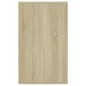 vidaXL Aparador de madera contrachapada roble Sonoma 135x41x75 cm vidaXL Aparador de madera contrachapada roble Sonoma 135x41x75 cm