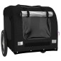 vidaXL Remolque de bicicleta mascotas hierro tela Oxford negro vidaXL Remolque de bicicleta mascotas hierro tela Oxford negro