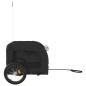 vidaXL Remolque de bicicleta mascotas hierro tela Oxford negro vidaXL Remolque de bicicleta mascotas hierro tela Oxford negro