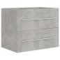 vidaXL Mueble de lavabo madera ingeniería gris hormigón 60x38,5x48 cm vidaXL Mueble de lavabo madera ingeniería gris hormigón 60x38,5x48 cm