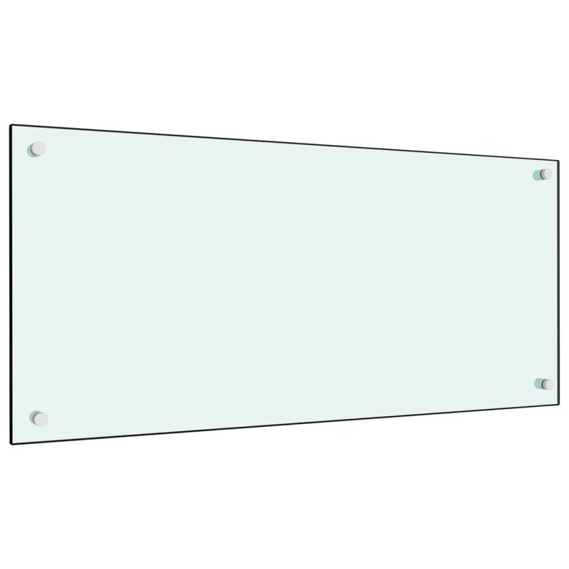 vidaXL Protección salpicaduras cocina vidrio templado blanco 90x40 cm vidaXL Protección salpicaduras cocina vidrio templado blanco 90x40 cm