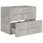 vidaXL Mueble de lavabo madera ingeniería gris hormigón 60x38,5x48 cm vidaXL Mueble de lavabo madera ingeniería gris hormigón 60x38,5x48 cm