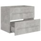 vidaXL Mueble de lavabo madera ingeniería gris hormigón 60x38,5x48 cm vidaXL Mueble de lavabo madera ingeniería gris hormigón 60x38,5x48 cm