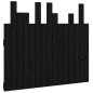 vidaXL Cabecero de cama de pared madera maciza pino negro 95,5x3x80 cm vidaXL Cabecero de cama de pared madera maciza pino negro 95,5x3x80 cm