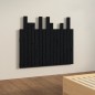 vidaXL Cabecero de cama de pared madera maciza pino negro 95,5x3x80 cm vidaXL Cabecero de cama de pared madera maciza pino negro 95,5x3x80 cm