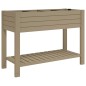 vidaXL Jardinera alta polipropileno marrón claro 110x45x79 cm vidaXL Jardinera alta polipropileno marrón claro 110x45x79 cm