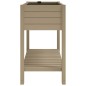 vidaXL Jardinera alta polipropileno marrón claro 110x45x79 cm vidaXL Jardinera alta polipropileno marrón claro 110x45x79 cm