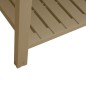 vidaXL Jardinera alta polipropileno marrón claro 110x45x79 cm vidaXL Jardinera alta polipropileno marrón claro 110x45x79 cm