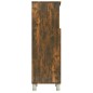 vidaXL Armario de baño madera contrachapada roble ahumado 30x30x95 cm