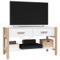 vidaXL Mueble para TV madera contrachapada blanco 82x38x45 cm vidaXL Mueble para TV madera contrachapada blanco 82x38x45 cm