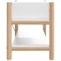 vidaXL Mueble para TV madera contrachapada blanco 82x38x45 cm vidaXL Mueble para TV madera contrachapada blanco 82x38x45 cm
