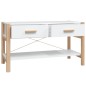 vidaXL Mueble para TV madera contrachapada blanco 82x38x45 cm vidaXL Mueble para TV madera contrachapada blanco 82x38x45 cm