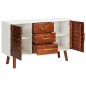 vidaXL Aparador de madera maciza de acacia y MDF 110x35x70 cm vidaXL Aparador de madera maciza de acacia y MDF 110x35x70 cm