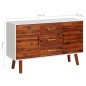 vidaXL Aparador de madera maciza de acacia y MDF 110x35x70 cm vidaXL Aparador de madera maciza de acacia y MDF 110x35x70 cm