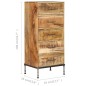 vidaXL Cómoda de madera maciza de mango 45x35x106 cm vidaXL Cómoda de madera maciza de mango 45x35x106 cm