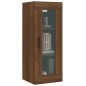 vidaXL Armario de pared colgante marrón roble 34,5x34x90 cm vidaXL Armario de pared colgante marrón roble 34,5x34x90 cm