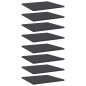 vidaXL Estante estantería 8 uds madera contrachapada gris 40x40x1,5 cm