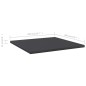 vidaXL Estante estantería 8 uds madera contrachapada gris 40x40x1,5 cm