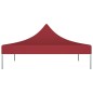 vidaXL Techo de carpa para celebraciones burdeos 2x2 m 270 g/m² 