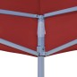 vidaXL Techo de carpa para celebraciones burdeos 2x2 m 270 g/m² 