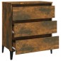 vidaXL Aparador madera contrachapada color roble ahumado 60x35x69 cm vidaXL Aparador madera contrachapada color roble ahumado 60x35x69 cm