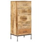 vidaXL Cómoda de madera maciza de mango 45x35x106 cm vidaXL Cómoda de madera maciza de mango 45x35x106 cm