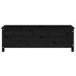 vidaXL Arriate elevado de jardín madera de pino negro 119,5x40x39 cm