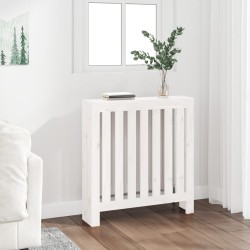 vidaXL Cubierta de radiador madera maciza de pino blanco 79,5x19x84 cm