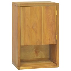 vidaXL Armario de baño de pared madera maciza de teca 45x30x70 cm