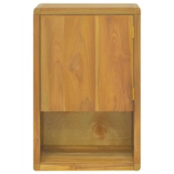 vidaXL Armario de baño de pared madera maciza de teca 45x30x70 cm