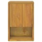 vidaXL Armario de baño de pared madera maciza de teca 45x30x70 cm