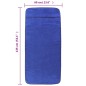 vidaXL Toallas de playa 2 uds tela azul klein 400 g/m² 60x135 cm