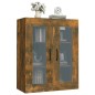 vidaXL Armario colgante de pared roble ahumado 69,5x34x90 cm