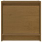 vidaXL Mesita de noche madera maciza de mango marrón miel 40x30,5x40cm