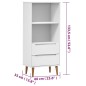 vidaXL Librería MOLDE madera maciza de pino blanco 60x35x133,5 cm vidaXL Librería MOLDE madera maciza de pino blanco 60x35x133,5 cm