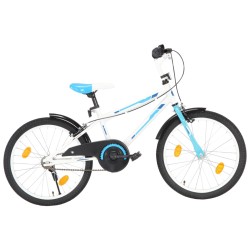 vidaXL Bicicleta para niños 20 pulgadas azul y blanco