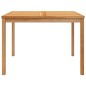 vidaXL Mesa de comedor de jardín madera maciza de teca 110x110x77 cm