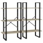 vidaXL Estantería de madera contrachapada roble Sonoma 60x30x210 cm vidaXL Estantería de madera contrachapada roble Sonoma 60x30x210 cm