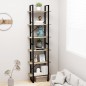 vidaXL Estantería de madera contrachapada roble Sonoma 60x30x210 cm vidaXL Estantería de madera contrachapada roble Sonoma 60x30x210 cm