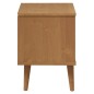 vidaXL Mesita de noche MOLDE madera maciza de pino marrón 40x35x48 cm vidaXL Mesita de noche MOLDE madera maciza de pino marrón 40x35x48 cm
