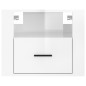 vidaXL Mesita de noche de pared blanco brillante 50x36x40 cm vidaXL Mesita de noche de pared blanco brillante 50x36x40 cm