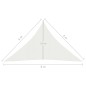 vidaXL Toldo de vela blanco HDPE 160 g/m² 5x5x6 m vidaXL Toldo de vela blanco HDPE 160 g/m² 5x5x6 m