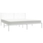 vidaXL Estructura de cama con cabecero metal blanca 200x200 cm