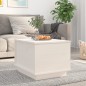 vidaXL Mesa de centro de madera maciza de pino blanco 40x50x35 cm