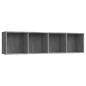 vidaXL Estantería/mueble de TV madera gris Sonoma 143x30x36 cm vidaXL Estantería/mueble de TV madera gris Sonoma 143x30x36 cm