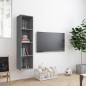 vidaXL Estantería/mueble de TV madera gris Sonoma 143x30x36 cm vidaXL Estantería/mueble de TV madera gris Sonoma 143x30x36 cm
